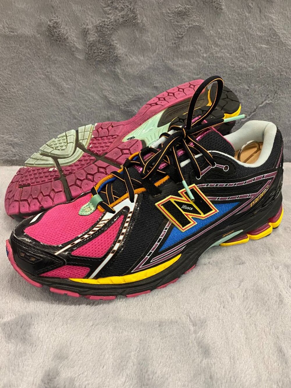 New Balance 1906R Neon Nights Pack Running Shoes Black Multicolor Mens Size 12